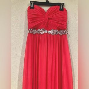 NWT City Studio coral prom chiffon dress | Floor length